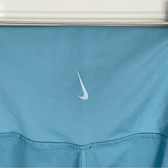 Nike Dri-Fit Blue High Rise Crochet Edge 7/8 Leggings - 47015 - Picture 8 of 11